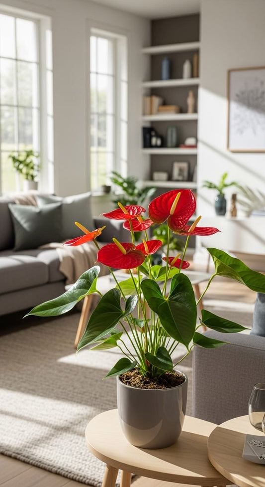 Kırmızı Antoryum (Anthurium) – (80-90 cm)
